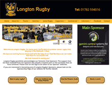 Tablet Screenshot of longtonrugby.co.uk